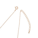 MAGASIN DE MODE Chou Chou Necklace Nickel-Free Double Heart metal Stone Petit Necklace OSWY