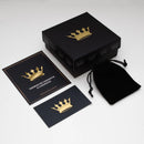 Cadena Grumet de 2,5 mm con colgante de cruz y Cristo bañado en oro de 18 k