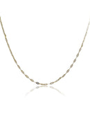 Colar Cumprido com Mini Elos Banhado em Ouro 18k