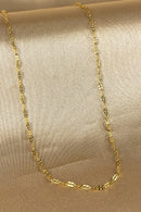 Colar Cumprido com Mini Elos Banhado em Ouro 18k