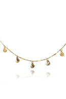 Colar de Mini Conchas Banhado em Ouro 18k