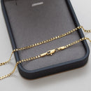 Cadena de escamas Grumet de 2 mm bañada en oro de 18 quilates