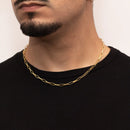 Cadena Cartier de 3,5 mm bañada en oro de 18 quilates