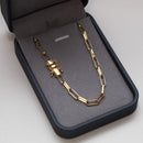 Cadena Cartier de 3,5 mm bañada en oro de 18 quilates