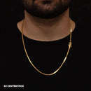 Cadena cuadrada Cartier de 4 mm bañada en oro de 18 quilates