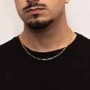 Cadena Cartier de 3,5 mm bañada en oro de 18 quilates