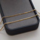 Cadena Grumet de 2,5 mm con colgante de cruz y Cristo bañado en oro de 18 k