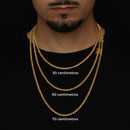 CADENA MARINERA DE 3MM BAÑADA EN ORO 18K