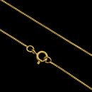 Cadena veneciana de 1 mm bañada en oro de 18 quilates