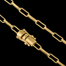 Cadena Cartier de 3,5 mm bañada en oro de 18 quilates