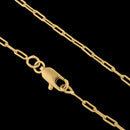 Cadena larga Cartier de 2 mm bañada en oro de 18 quilates