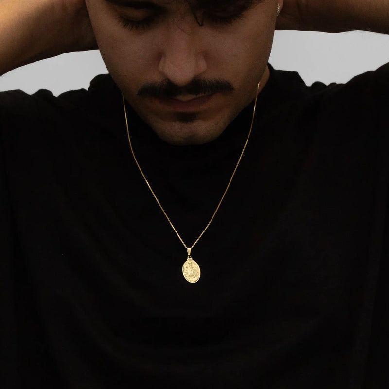 Pingente Nossa Senhora de Fátima Banhado a Ouro 18k