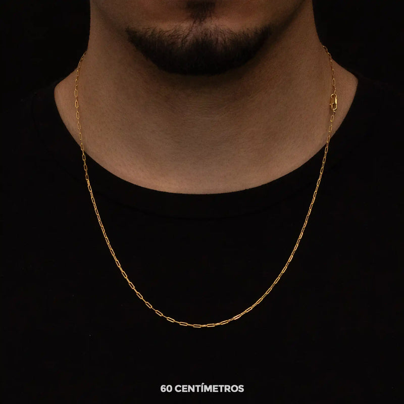 Corrente Cartier Long 2mm Banhado a Ouro 18k