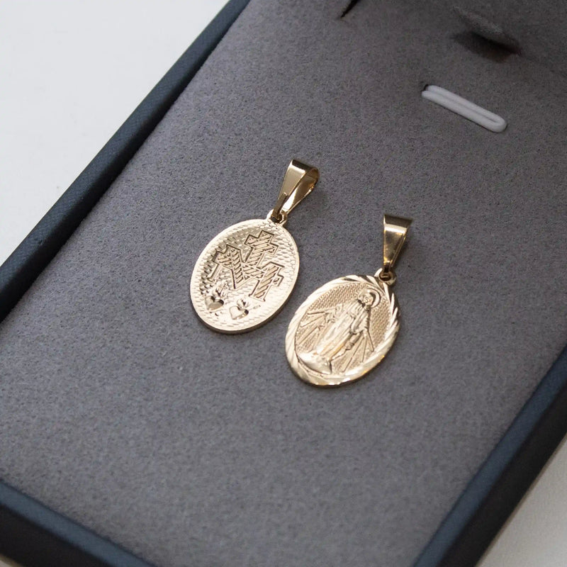 Pingente Nossa Senhora das Graças Banhado a Ouro 18k