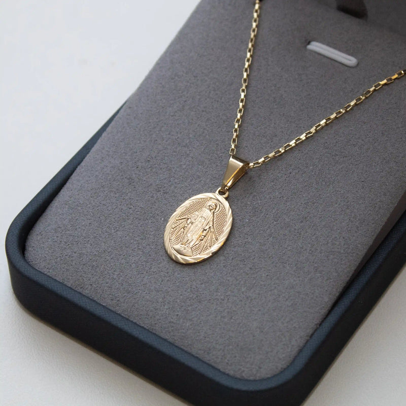 Pingente Nossa Senhora das Graças Banhado a Ouro 18k