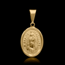 Colgante de Nuestra Señora de Guadalupe bañado en oro de 18k