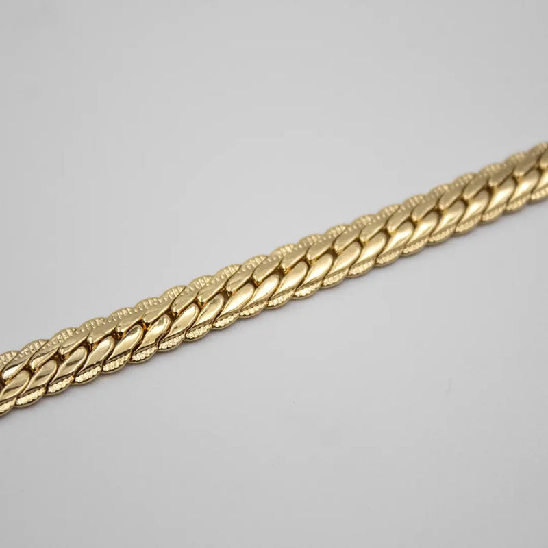 Pulseira Snake 6mm Banhado a Ouro 18k