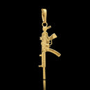 Colgante del ejército chapado en oro de 18 quilates