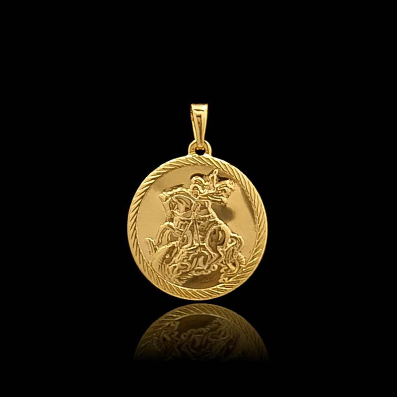 Pingente São Jorge Mini Banhado a Ouro 18k