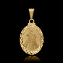 Colgante Jesucristo detallado bañado en oro de 18 quilates