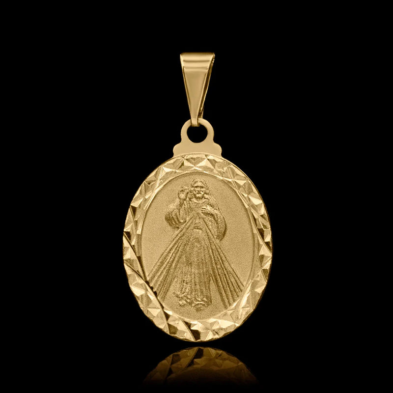 Pingente Jesus Cristo Detalhado Banhado a Ouro 18k
