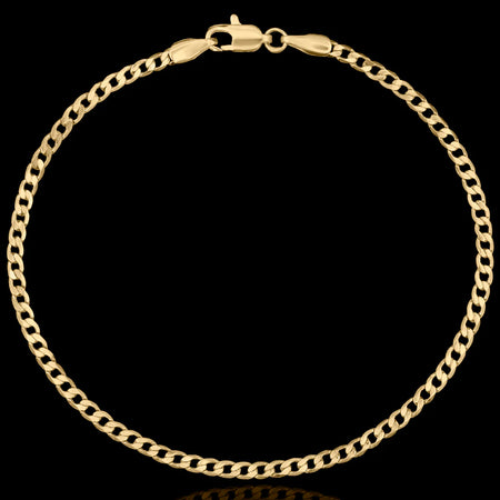 Pulseira Grumet Escama 2mm Banhado a Ouro 18k
