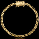 Pulsera Emperador 5mm Baño Oro 18k